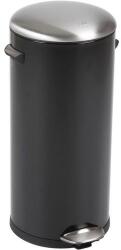 EKO Belle Delux pedálos szemetes, 30 l, fekete/rozsdamentes acél