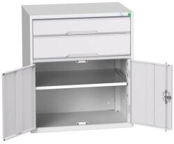 bott Műhely fiókos szekrény Bott Verso, 90 x 80 x 55 cm, 2 fiók, 1 szekrény, szürke-szürke