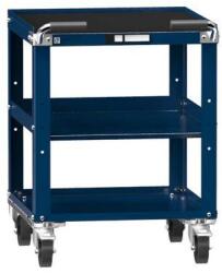 POLAK ZA műhelykocsi, 785 x 578 x 600 mm, 3 polccal, sötétkék