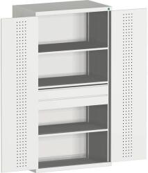 bott Műhely szekrény fiókokkal Bott Cubio, 100 x 105 x 65 cm, 2 polc, 1 fiók, szürke-szürke