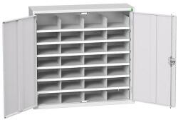 bott Verso fém műhelyszekrény rekesszel, 100 x 105 x 35 cm, 28 rekeszes, szürke-szürke