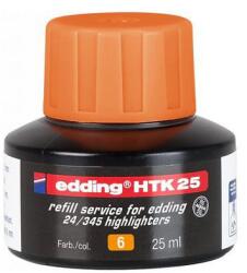 edding HTK 25 tartalék festék szövegkiemelőhöz, neonnarancssárga