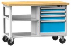 POLAK Mobil műhelyasztal, 81 x 120 x 70 cm - manutan - 599 123 Ft