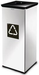 ALDA Prestige EKO Square fém szemétkosár szelektív hulladékgyűjtésre, 60 l űrtartalom, fekete