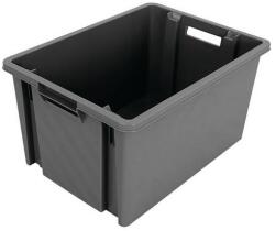 Novap NovaBac egymásra rakható műanyag doboz, szürke, 54 l