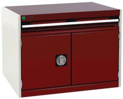 bott Műhely fiókos szekrény Bott Cubio, 60 x 80 x 52, 5 cm, 1 fiók, 1 szekrény, szürke-piros