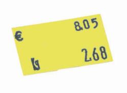 Meto Tovel Kompakt címkék, 2 soros, sárga