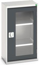 bott Műhelyszekrény átlátszó ajtókkal Bott Verso, 90 x 52, 5 x 35 cm, 2 polccal, szürke-antracit