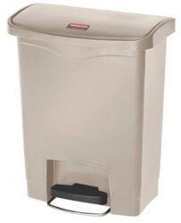 Rubbermaid Front Step műanyag szemetes kosár, 30 l térfogat, bézs