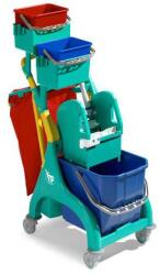 TTS takarító kocsi karos facsaróval, 25 l űrtartalom