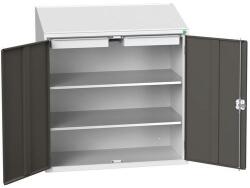 bott Economy ferde íróasztal szekrény, 2 polc, 1 fiók, 113 x 52, 5 x 55 cm, szürke-antracit