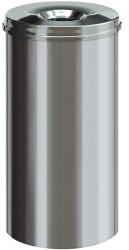 V-Part Tűzálló papírszemetes, rozsdamentes acél, 50 l