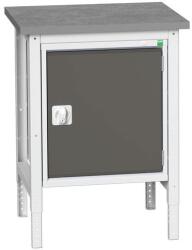 bott Műhelyasztal Bott Verso, 78-93 x 70 x 60 cm, 1 szekrény, linóleum, szürke-antracit