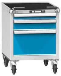 POLAK Műhelykocsi ZEM59-1, 27x36D, 578 x 753 x 810 mm, szürkéskék