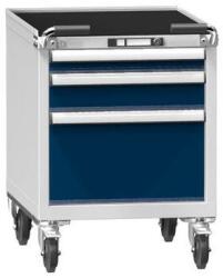 POLAK Műhelykocsi ZEM59-1, 27x36D, 578 x 753 x 810 mm, szürke-sötétkék