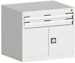 bott Műhely fiókos szekrény Bott Cubio, 70 x 80 x 65 cm, 2 fiók, 1 szekrény, szürke-szürke