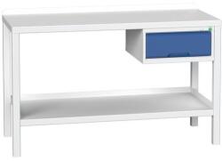 bott Műhelyasztal Bott Verso Weld, 91 x 150 x 60 cm, 1 szekrény, acél, szürke-kék - manutan - 400 850 Ft