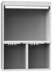 POLAK Vezérlő munkaállomás, 1462 x 753 x 2069 mm, szürke