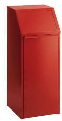 Kovona Fém szemetes kosár szelektív hulladékhoz, 45 l térfogat, piros
