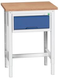 bott Műhelyasztal Bott Verso, 78-93 x 70 x 60 cm, 1 fiókos, multiplex, szürke-kék