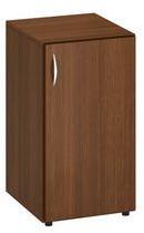 Alfa Office Alfa 500 alacsony, keskeny szekrény, 73, 5 x 40 x 47 cm, ajtóval - jobbos kivitel, dió mintázat