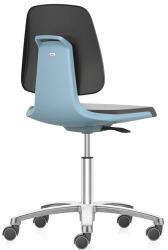 Bimossa Munkaszék Bimos Labsit 9123, háttámla Flex 3D funkcióval, műbőr, alumínium kereszt, kék/antracit