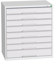 bott Műhely fiókos szekrény Bott Verso, 90 x 80 x 55 cm, 8 fiókos, szürke-szürke