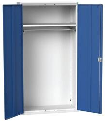 bott Verso fém karbantartó szekrény, 200 x 105 x 55 cm, 1 polc, szürke-kék