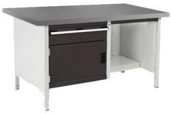 bott Műhelyasztal Bott Cubio Tároló, 84 x 150 x 75 cm, 1 szekrény, 1 fiók, polc, linóleum, szürke-antracit