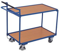 Cordes Polcos kocsi kézifékkel, 2 polccal, 250 kg-ig, 117, 5 x 62, 5 x 104, 5 cm, kék