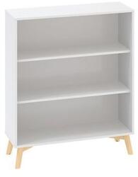 Alfa Office Alacsony, nyitott szekrény Alfa Root, 2 polc, 100 x 45 x 121, 5 cm, fehér