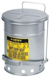 Justrite SoundGard fém hulladékolaj tartály, ezüst, 53 l