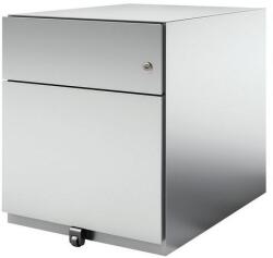 Bisley Mobil fém fiókos iratszekrény, alumínium, 2 fiók