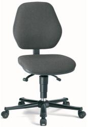 Bimossa Antisztatikus ESD munkaszék Bimos Basic 9151E kerekekkel, lábtartó nélkül, szövet, alacsony háttámla, szürke