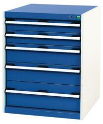 bott SL-66 fiókos műhelyszekrény, 80 cm magas, 5 fiókos