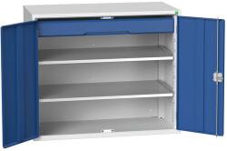 bott Műhely szekrény fiókokkal Bott Verso, 100 x 130 x 55 cm, 2 polc, 1 fiók, szürke-kék