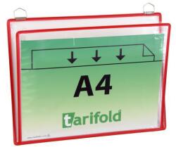 Djois Bemutatótábla Tarifold A4, két fÜllel, piros
