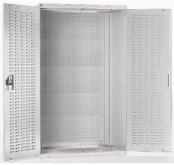 bott Műhelyszekrények perforált panelekkel doboz/doboztartókhoz, 120 x 105 x 65 cm, szürke-szürke