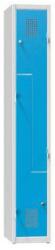 Polak Fém szekrény Z 2 ajtós, 300 x 500 x 1850 mm, szürkéskék