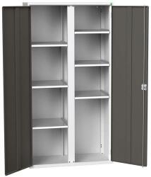 bott Fém karbantartó szekrény Bott Verso, 200 x 105 x 55 cm, 6 polccal, szürke-antracit