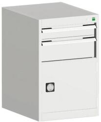 bott Műhely fiókos szekrény Bott Cubio, 80 x 52, 5 x 65 cm, 2 fiók, 1 szekrény, szürke-szürke