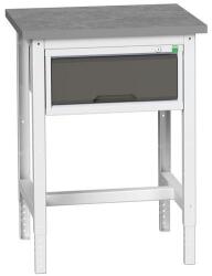 bott Műhelyasztal Bott Verso, 78-93 x 70 x 60 cm, 1 fiók, linóleum, szürke-antracit