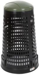 VEPA BINS Ruff perforált, kerek műanyag szemetes, 110 l, fekete zöld