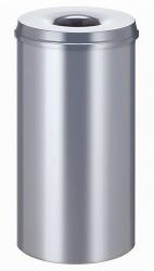 V-Part Tűzálló papírhulladékgyűjtő, 50 l, ezüst