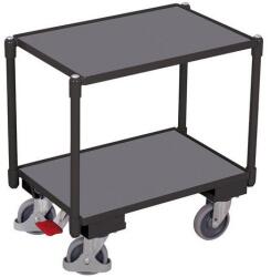 Cordes Euro szállítókocsi rendszer, 2 polc, 10 mm-es élvastagság, 67, 5 x 41, 5 x 66, 5 cm, szürke