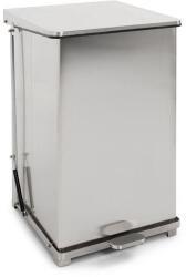 V-Part Pedálos ipari konténer, 152 l, matt rozsdamentes acél