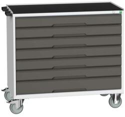 bott Verso mobil íróasztal fiókokkal, 96, 5 x 105 x 55 cm, 7 fiókos, matt, szürke-antracit