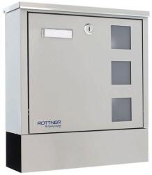 Rottner Lago postaláda, rozsdamentes acél