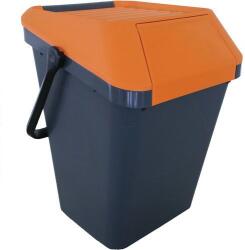 VEPA BINS EasyMay szemetes, 45 l, fekete/narancssárga