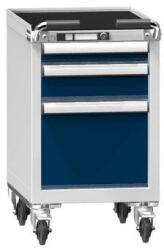 POLAK Műhelykocsi ZLM59-1, 19x27D, 442 x 600 x 785 mm, szürke-sötétkék